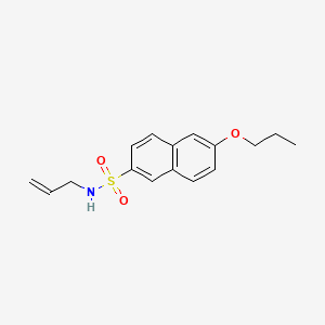 molecular formula C16H19NO3S B1182087 N-allyl-6-propoxy-2-naphthalenesulfonamide 