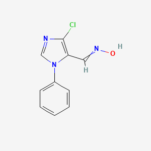 N-[(5-chloro-3-phenylimidazol-4-yl)methylidene]hydroxylamine