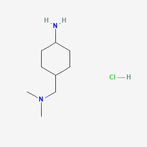 4-[(Dimethylamino)methyl]cyclohexan-1-amine;hydrochloride