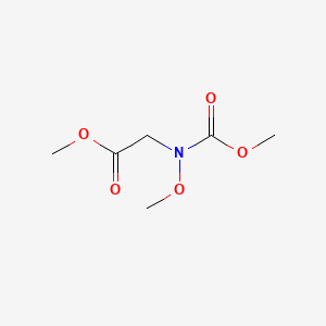 molecular formula C6H11NO5 B11820901 Methyl 2-[methoxy(methoxycarbonyl)amino]acetate 