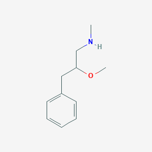 molecular formula C11H17NO B11820992 2-methoxy-N-methyl-3-phenylpropan-1-amine 