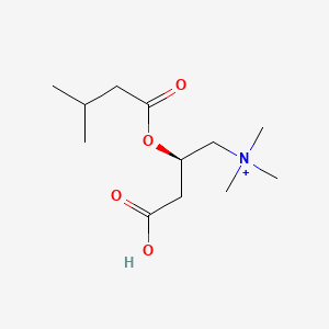 molecular formula C12H24NO4+ B11821017 [(2R)-3-carboxy-2-(3-methylbutanoyloxy)propyl]-trimethylazanium 