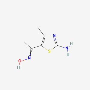 N-[1-(2-amino-4-methyl-1,3-thiazol-5-yl)ethylidene]hydroxylamine