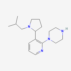 1-(3-(1-Isobutylpyrrolidin-2-yl)pyridin-2-yl)piperazine