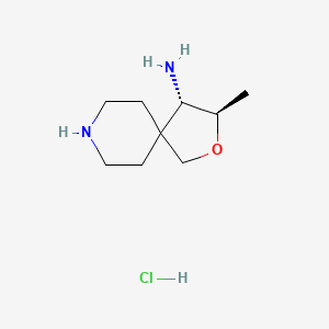 (3R,4S)-3-methyl-2-oxa-8-azaspiro[4.5]decan-4-amine;hydrochloride