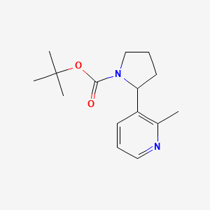 molecular formula C15H22N2O2 B11821090 tert-Butyl 2-(2-methylpyridin-3-yl)pyrrolidine-1-carboxylate 