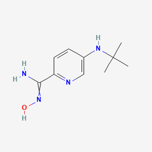 molecular formula C10H16N4O B11821096 5-(tert-butylamino)-N'-hydroxypyridine-2-carboximidamide 