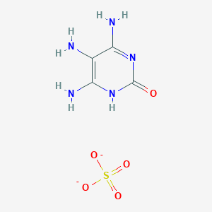 molecular formula C4H7N5O5S-2 B11821101 4,5,6-triamino-1H-pyrimidin-2-one;sulfate 