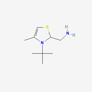 (3-tert-butyl-4-methyl-2H-1,3-thiazol-2-yl)methanamine