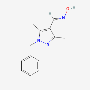 N-[(1-benzyl-3,5-dimethylpyrazol-4-yl)methylidene]hydroxylamine