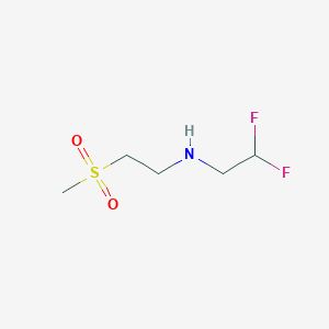 molecular formula C5H11F2NO2S B11821143 (2,2-Difluoroethyl)(2-methanesulfonylethyl)amine 