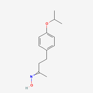 molecular formula C13H19NO2 B11821161 N-[4-(4-propan-2-yloxyphenyl)butan-2-ylidene]hydroxylamine 