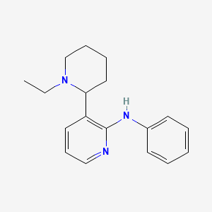 3-(1-Ethylpiperidin-2-yl)-N-phenylpyridin-2-amine