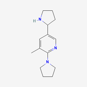 3-Methyl-2-(pyrrolidin-1-yl)-5-(pyrrolidin-2-yl)pyridine