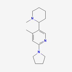 4-Methyl-5-(1-methylpiperidin-2-yl)-2-(pyrrolidin-1-yl)pyridine