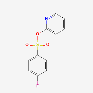 molecular formula C11H8FNO3S B1182125 2-Pyridinyl 4-fluorobenzenesulfonate 