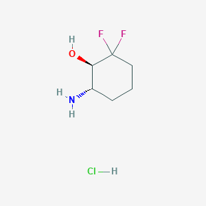 (1R,6S)-6-amino-2,2-difluorocyclohexan-1-ol;hydrochloride