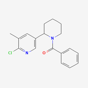 (2-(6-Chloro-5-methylpyridin-3-yl)piperidin-1-yl)(phenyl)methanone