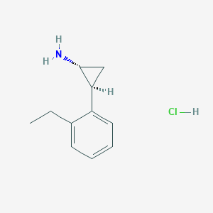 (1R,2S)-2-(2-Ethylphenyl)cyclopropan-1-amine hydrochloride