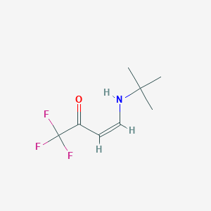 molecular formula C8H12F3NO B11821390 4-(tert-butylamino)-1,1,1-trifluorobut-3-en-2-one, Z 