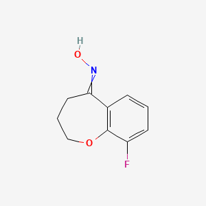 N-(9-fluoro-3,4-dihydro-2H-1-benzoxepin-5-ylidene)hydroxylamine