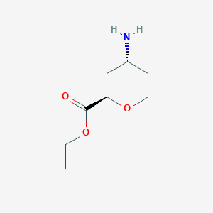 ethyl (2R,4R)-4-aminooxane-2-carboxylate