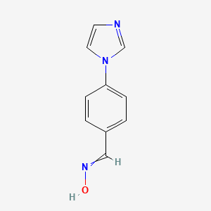 N-[(4-imidazol-1-ylphenyl)methylidene]hydroxylamine