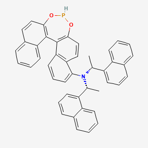 N,N-bis[(1R)-1-naphthalen-1-ylethyl]-12,14-dioxa-13-phosphapentacyclo[13.8.0.02,11.03,8.018,23]tricosa-1(15),2(11),3(8),4,6,9,16,18,20,22-decaen-7-amine