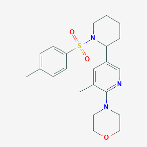 4-(3-Methyl-5-(1-tosylpiperidin-2-yl)pyridin-2-yl)morpholine