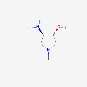 (3R,4R)-1-methyl-4-(methylamino)pyrrolidin-3-ol