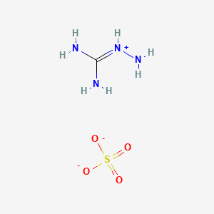 molecular formula CH7N4O4S- B11821614 Amino(diaminomethylidene)azanium;sulfate 