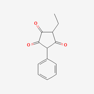 molecular formula C13H12O3 B1182162 3-Ethyl-5-phenylcyclopentane-1,2,4-trione 