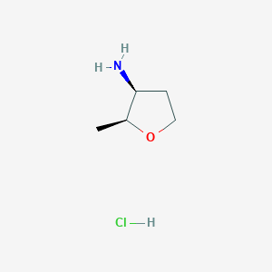 (2S,3S)-2-methyloxolan-3-amine;hydrochloride