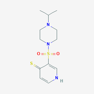 3-((4-Isopropylpiperazin-1-yl)sulfonyl)pyridine-4-thiol