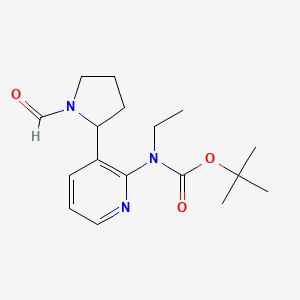 tert-Butyl ethyl(3-(1-formylpyrrolidin-2-yl)pyridin-2-yl)carbamate