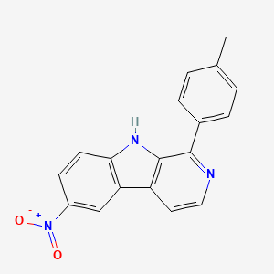 molecular formula C18H13N3O2 B1182169 1-(4-methylphenyl)-6-nitro-9H-beta-carboline 
