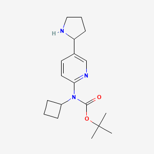 tert-Butyl cyclobutyl(5-(pyrrolidin-2-yl)pyridin-2-yl)carbamate