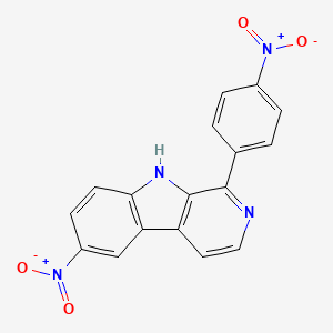 molecular formula C17H10N4O4 B1182170 6-nitro-1-(4-nitrophenyl)-9H-beta-carboline 