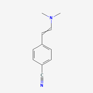 molecular formula C11H12N2 B11821706 4-[2-(dimethylamino)ethenyl]benzonitrile 