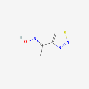 N-[1-(thiadiazol-4-yl)ethylidene]hydroxylamine