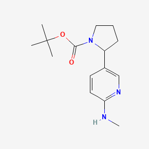 molecular formula C15H23N3O2 B11821853 tert-Butyl 2-(6-(methylamino)pyridin-3-yl)pyrrolidine-1-carboxylate 