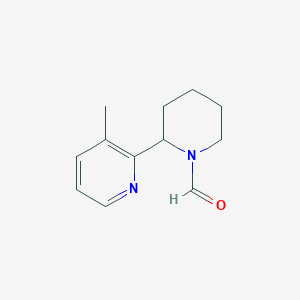 2-(3-Methylpyridin-2-yl)piperidine-1-carbaldehyde