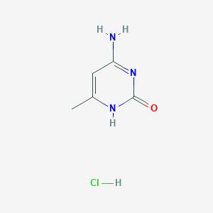 molecular formula C5H8ClN3O B11821878 4-Amino-6-methyl-1,2-dihydropyrimidin-2-one hydrochloride 