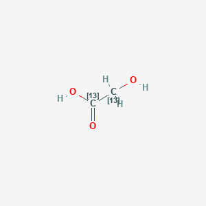 molecular formula C2H4O3 B118219 糖苷-13C2 CAS No. 111389-68-5