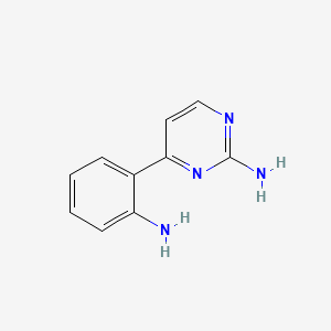 molecular formula C10H10N4 B1182194 4-(2-Aminophenyl)pyrimidine-2-amine 