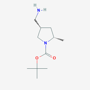 tert-butyl (2S,4S)-4-(aminomethyl)-2-methylpyrrolidine-1-carboxylate