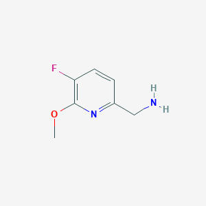 molecular formula C7H9FN2O B11822037 (5-Fluoro-6-methoxypyridin-2-YL)methanamine 