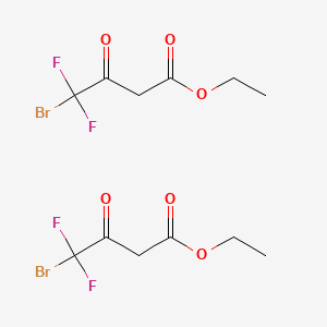 molecular formula C12H14Br2F4O6 B11822063 ethyl 4-bromo-4,4-difluoro-3-oxobutanoate 