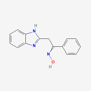 N-[2-(1H-benzimidazol-2-yl)-1-phenylethylidene]hydroxylamine