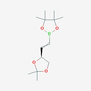 2-{2-[(4S)-2,2-dimethyl-1,3-dioxolan-4-yl]ethenyl}-4,4,5,5-tetramethyl-1,3,2-dioxaborolane